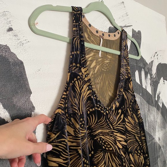 Free People | Ellie Mini Dress | Velvet Burnout | Small - Picture 6 of 12